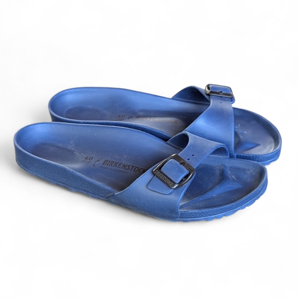 Birkenstock Madrid EVA Navy Slides Sandals Sz 40 (US 9–9.5) Women’s - Picture 5 of 13